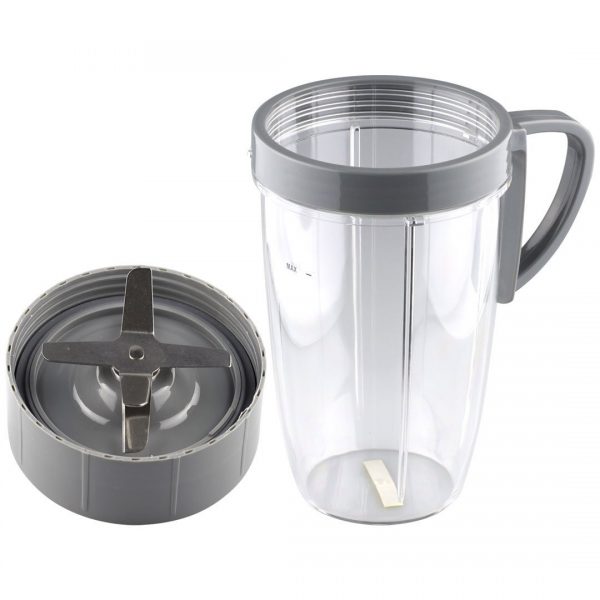Extractor Blade + 24 oz Tall Cup Replacement Part Compatible with NutriBullet 600W 900W Blenders NB-101B NB-101S NB-201