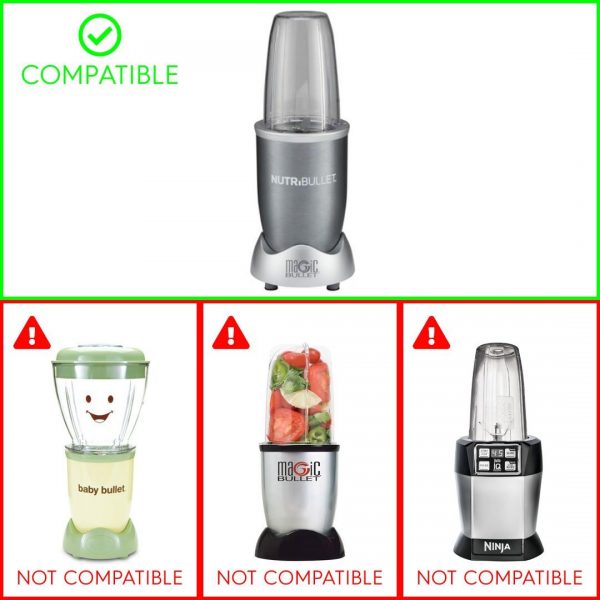 Extractor Blade + 18oz Short Cup + Blast Off Bag Replacement Parts Compatible with NutriBullet 600W 900W Blenders NB-101B NB-101S NB-201