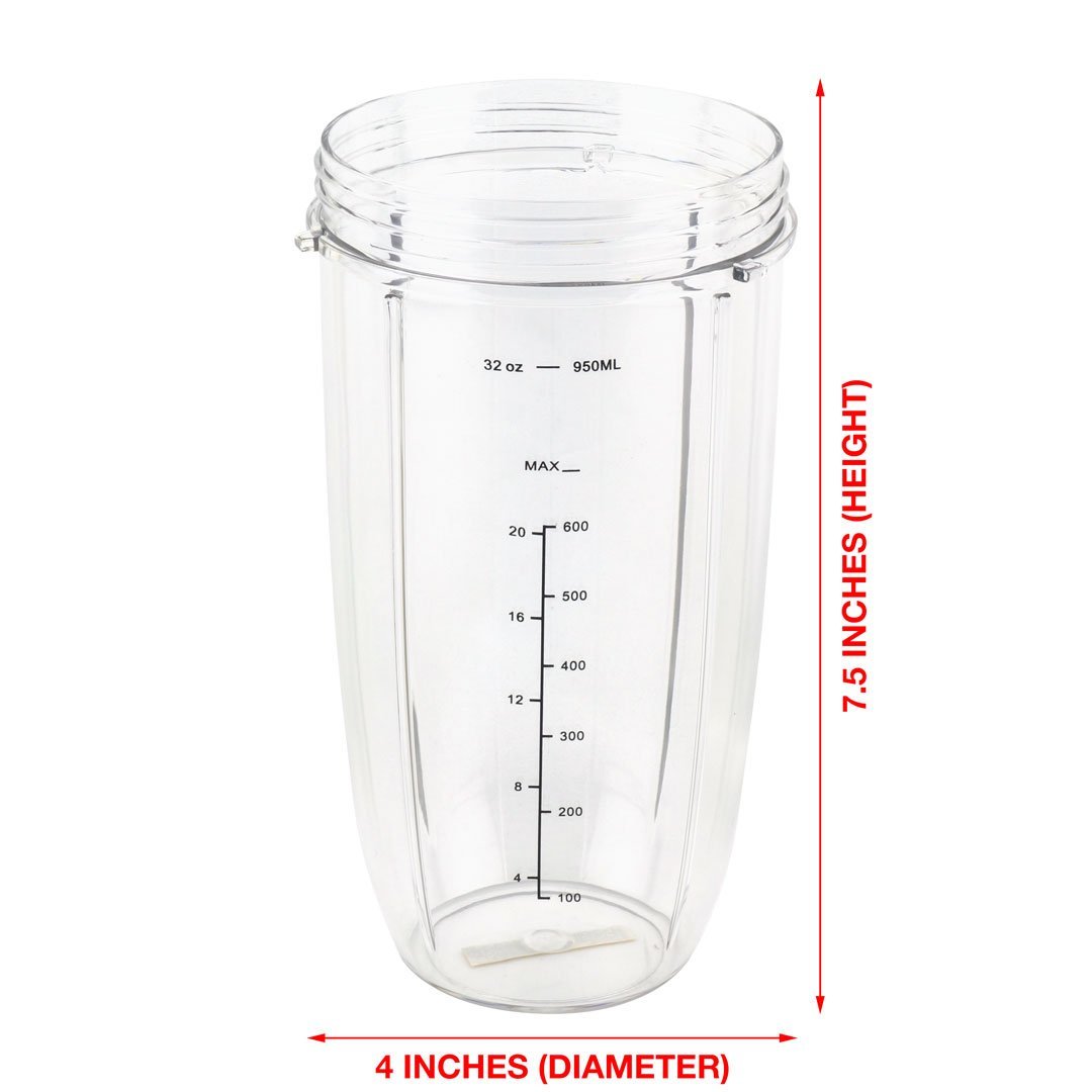 32OZ Juicer Cup with Extractor Cross Blade Fit for 600W 900W Nutribullet  Blender Replacement Parts Blender Blade with Container