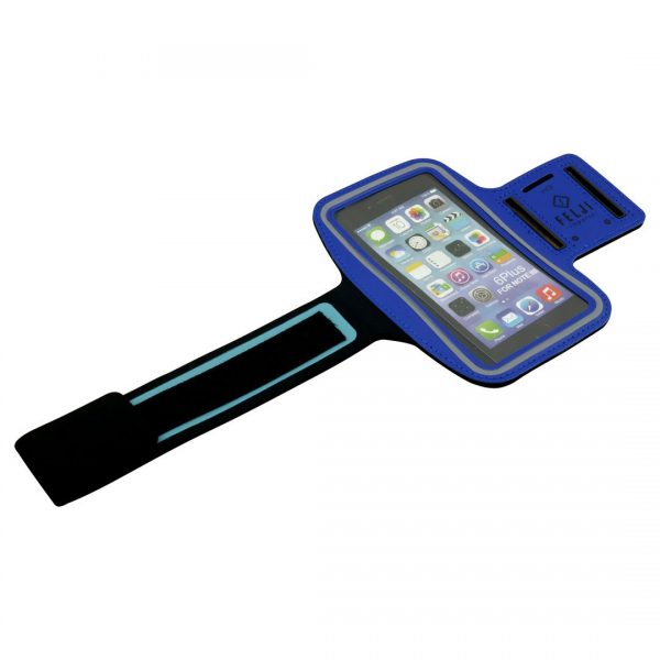 Felji Blue Sport Case Bag for Cellphone for iPhone 6 Plus, 6S Plus, 7 Plus, Galaxy, Note 4