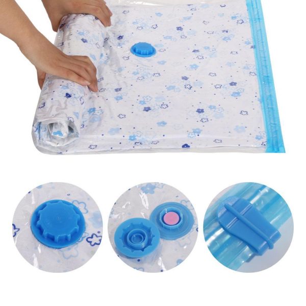 Felji Space Saver Bags Vacuum Seal Storage Bag Organizer 12 Pack (4 Small, 4 Medium, 4 Large) + Free Pump