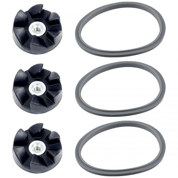 Rubber Blade Gear and Gasket Combo 600W 900W for NutriBullet NB-101 3 Pack