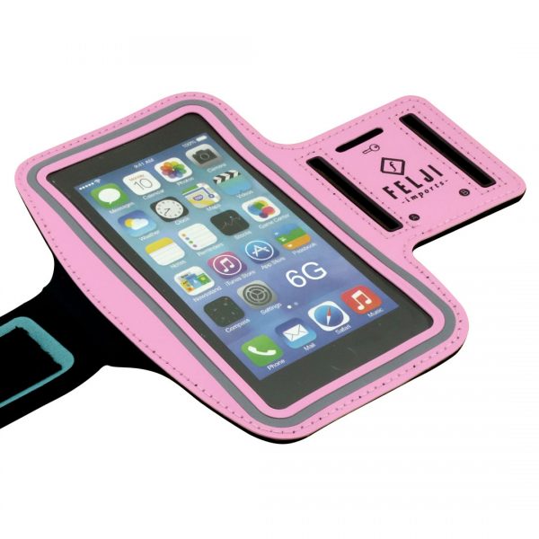 Small Sport Armband Case Bag for iPhone 6S 7 8 X Samsung Galaxy, Pink