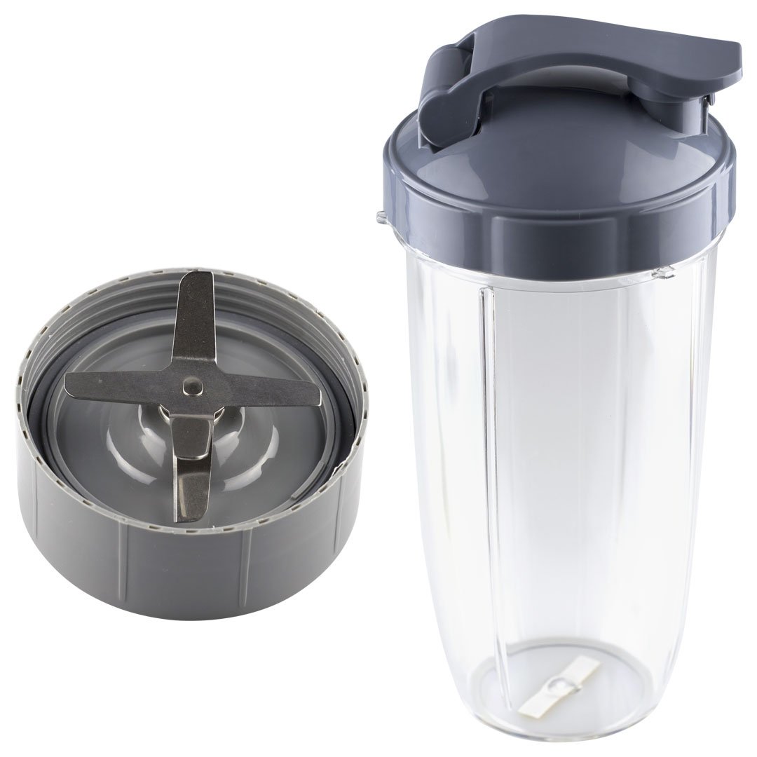 NutriBullet Extractor Blade + 32 oz Colossal Cup + Flip Top To Go Lid