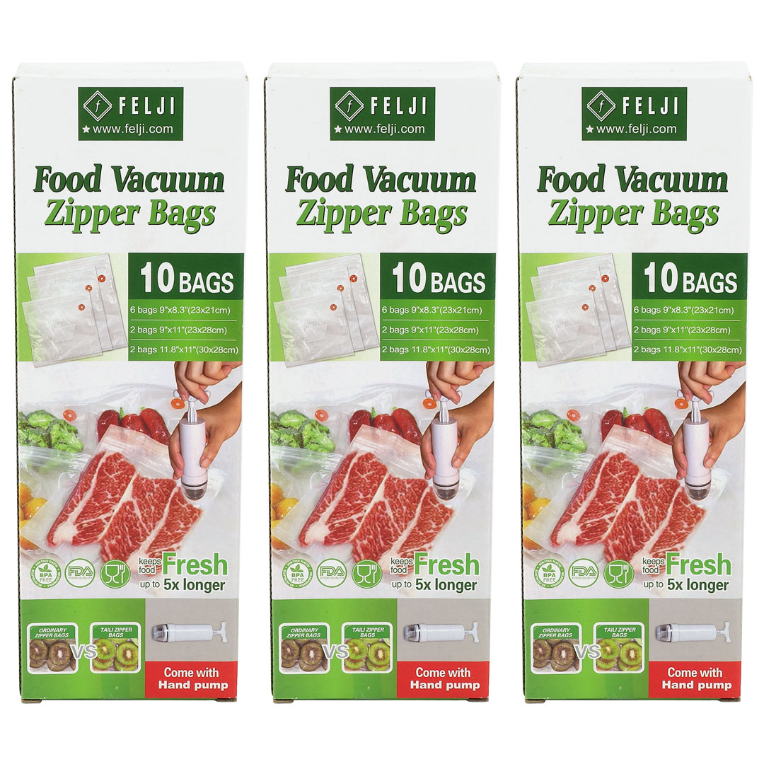 23 Pieces Food Storage Vacuum Seal Storage Freezer Bags with Hand Pump Sous  Vide BPA Free