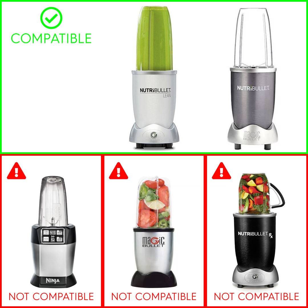 Magic Bullet Blender 3 Cups 2 Lids 1 Blade Replacement Parts New