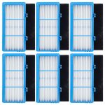 6 Pack HEPA Filters and Carbon Booster Sheets Replacement Parts HAPF30AT Compatible with Holmes AER1 Air Purifiers