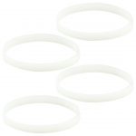 4 Pack White Gasket Rubber Sealing O-Ring Replacement Part for Nutri Ninja Auto-iQ Blenders BL480 BL681A BL682 BL640
